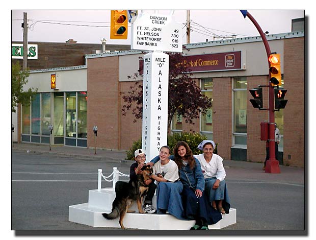 Beginning of the Alaska Highway